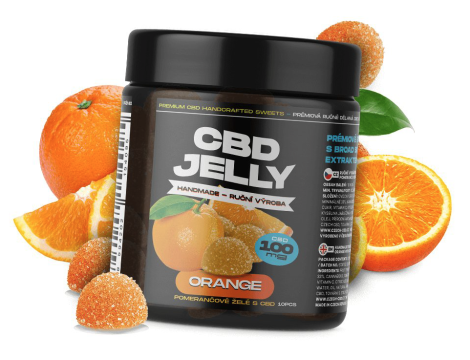 Żelki CBD 100mg o smaku pomarańczowym - Czech CBD